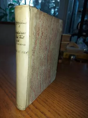 1732 Latin Book  Vindiciarum Novi Testamenti Ab Ebraismis  Christian S. Georgi • $90