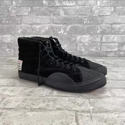 Vision Street Wear Suede Hi-Top Men's Black Skate Shoes Size 12 Retro Skateboard • $199