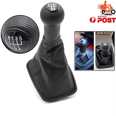 Vehicle 5 Speed Lever Gear Shift Boot Knob Gaiter Cover For Volkswagen MK4 Black • $23.99