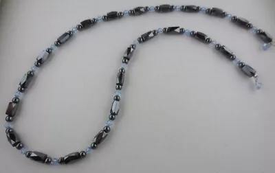 Wrap Around Healing Strong Magnetic Hematite/Blue Bead Necklace Or Bracelet 18  • $6.99