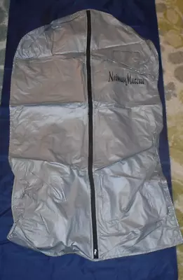 Vintage Neiman Marcus Vinyl Gray Garment Bag • $25