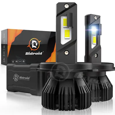 RIDROID Combo 2 H4 9003 LED Headlight Kit Bulb High Low Beam Super White 60000LM • $24.99