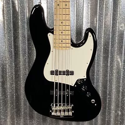 G&L USA Fullerton Deluxe JB 5 String Jazz Bass Jet Black & Bag JB-5 JB5 #8080 • $1749