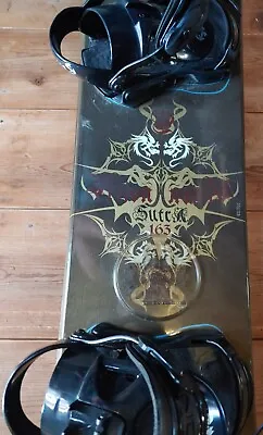Snowboard W/VISION Bindings SUTRA 163 Used But GOOD Condition 64 L • $235