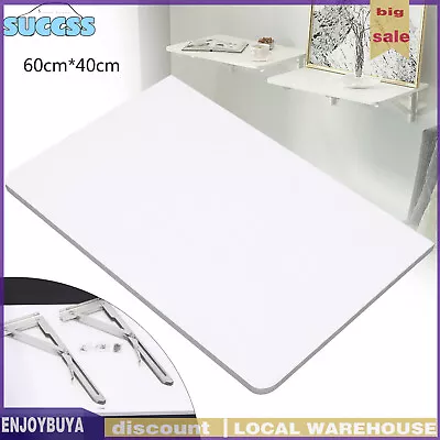 Folding PC Table Wall Mount Floating Desk Home Space Saving Laptop Desk 60x40cm • $28.50