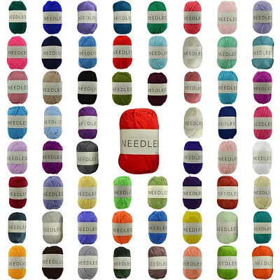 $2.95 • Buy New 100g Knitting Yarn 8 Ply Acrylic Knitting Super Soft Wool Solid Multi Colour