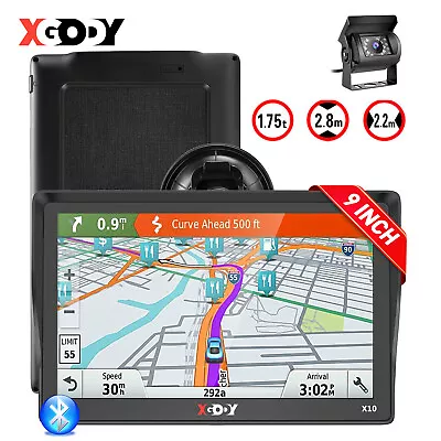 XGODY 9  HD Bluetooth GPS Navigation Truck Navigator With Reverse Camera&AU Map • $134.99