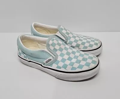 Vans Blue Checkered Slip On Kids Size 13 Shoes  • $26.95