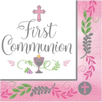 Amscan First Holy Communion Disposable Napkins (Pack Of 36) SG24096 • £10.04