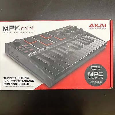 Akai Professional MPK Mini MK3 25-key Keyboard Controller USB Powered - Black • $54.99