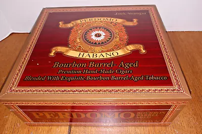 Perdomo Habano Bourbon Barrel Aged Nicaragua Used Empty Cigar Box • $14