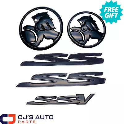 Holden Gloss Black Badge Set Fits VF SSV Commodore Series 1 UTE • $91.96