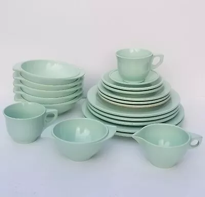 Vintage Melmac Dishes Mid Century Boonton 20PC LOT Plate Bowl Cup Saucer Retro • $45