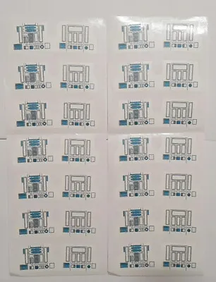 Vintage Star Wars R2-D2 X14 Replacement Stickers - No Need To Cut • $18