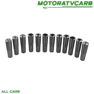 ALL-CARB 12 Pack #3 Morse Taper Shank Collets 3MT MT3 1/8  - 3/4  Chuck Set • $49