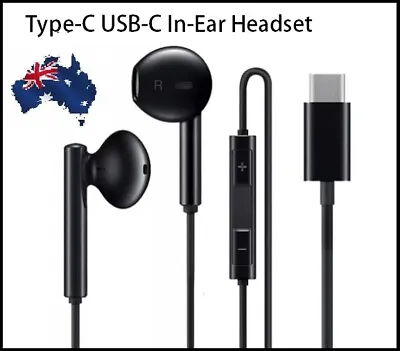 Type C USB-C Earphones Stereo Headphones For Huawei Samsung S8 S9 Note  • $13.25