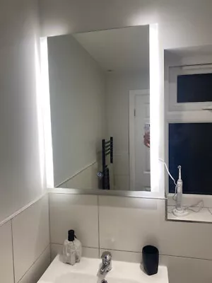 LED Bathroom Mirror With Demister Shaver Socket And Light 500 X 700 Brand New • £25