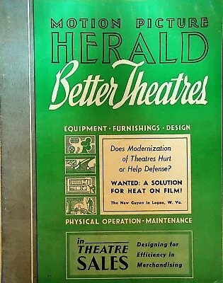 Motion Picture Herald Better Theatres Magazine December 2 1950 Equipment • $28.24