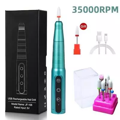 35000RPM Wireless Nail Drill Pen USB File Polishing Machine Portable Manicure • $30.99