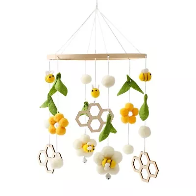  Rattle Bed Bell Toys Bee Animals Shape Newborn Crib Mobile Rattle Wool5242 • $15.44