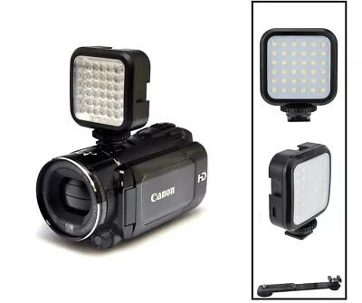 Compact LED Light Kit With Power Set For Canon VIXIA HF R80 R82 R800 • $26.95