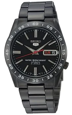 SEIKO SEIKO5 SNKE03K1 Self-Winding Men's Watch Black Thunder Analog Black IP • $103.80