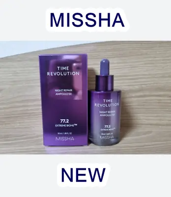 MISSHA Time Revolution Night Repair Ampoule 5X 50ml ( NEW ) Extreme Biome 77.2% • $33.78