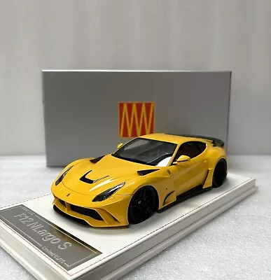 1/18 MW Model Ferrari F12 N-Largo S Yellow Limited 10 PCs No DG BBR Mr • $795