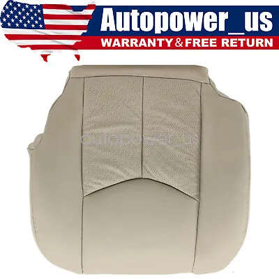 For 2003 2004 2005 2006 Cadillac Escalade Leather Driver Bottom Seat Cover Tan • $21.25