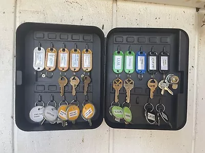 Key Cabinet Wall Mount Locking 20 Key Organizer Key Lock Box Key Management NEW • $21.80