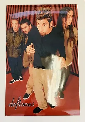 Vintage 1998 Deftones Group Band Shot Poster Laminated Around The Fur Era • $85.21