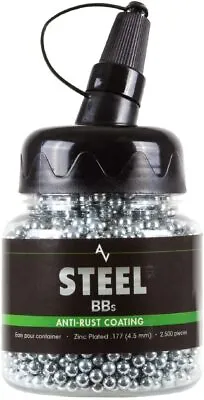 2500 Count Airgun Pistol BBs Pellets Steel Metal Ammo For BB Gun .177 Cal Bottle • $14.22