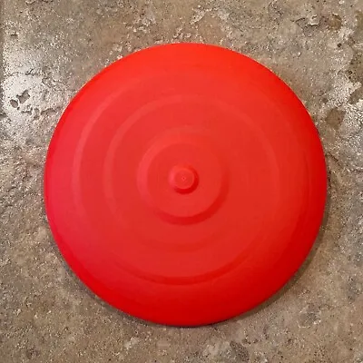 Vintage Early 1970s Cosom Flying Saucer - Red Blank Spiral Pattern • $15