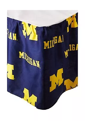 College Covers Michigan Wolverines Dust Ruffle Full • $41.31