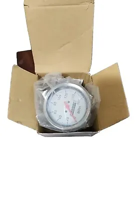 Speedway Motors White Mechanical Speedometer Gauge 3-3/8  Inch 0-160 MPH  • $70