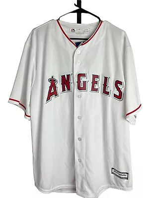 NWT Anaheim Los Angeles ANGELS Mike TROUT #27 MAJESTIC Jersey Size XL New • $69.96