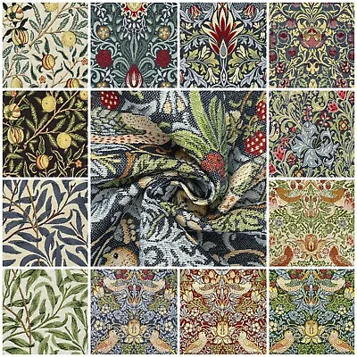 William Morris Premium Tapestry Upholstery Fabric Cotton Rich Jacquard  Material • £3.99