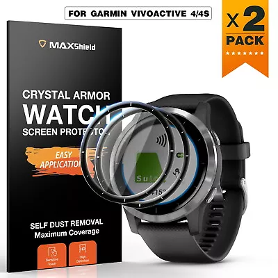 2X For Garmin Vivoactive 5 4 4S Watch Full Cover Tempered Glass Screen Protector • $10.95