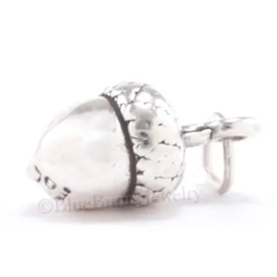 $10 • Buy ACORN Charm Fall Autumn Pendant Tree Nut Jewelry STERLING SILVER 925 Solid .925
