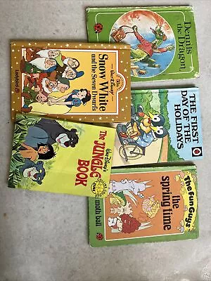 Job Lot Vintage Childrens Books Disney Ladybird  1960s-80s Upcycle • £1.99