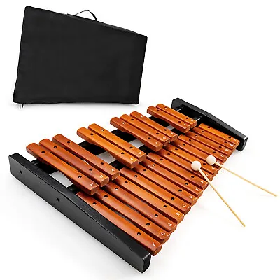 25 Note Xylophone Wooden Percussion Educational Instrument W/ 2 Mallets & Bag • $64.99