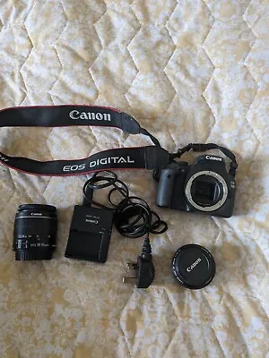 Canon EOS 550D 18.0MP Digital SLR Camera - With 18-25mm Lens AND A Portrait Lens • £200