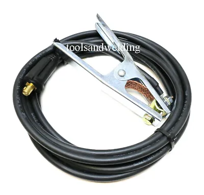 Welding Earth Lead 4 Metre With Earth Clamp And Plug 175 -230amp • £22.79