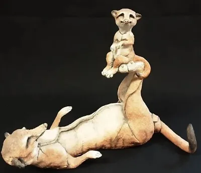 Country Artists A Breed Apart Large Meerkat   Amber And Nipper  VGC Great Gift! • £49.50