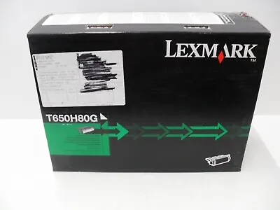 Genuine Lexmark High Yield Black Toner Cartridge T650H80G NEW SEALED • $99.95