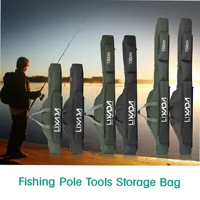 $29.46 • Buy Lixada 100cm Fishing Bag Portable Travel  Fishing Rod Reel Storage Bag V3W3