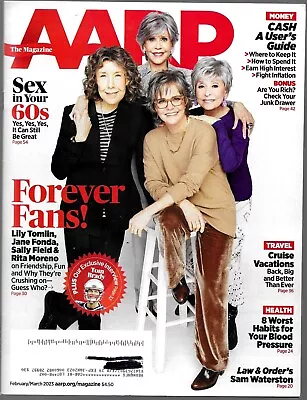 AARP The Magazine February/March - Forever Fans Sex In Your 60s Tom Brady • $6.49