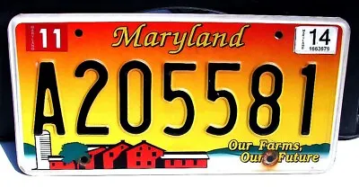 2014 Maryland OUR FARMS OUR FUTURE License Plate HIGH QUALITY # 205581 • $19.99