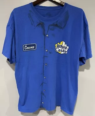 Blue White Castle Craver Shirt XL • $25