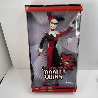 Harley Quinn Barbie Doll W/Super Hero Key Chain Warner Bros DC Mattel NEW • $67.92